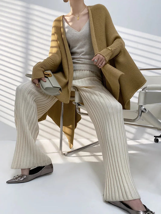 Amara | Gestricktes Loungewear Set | Luxus Komfort | Weiche Wollmischung