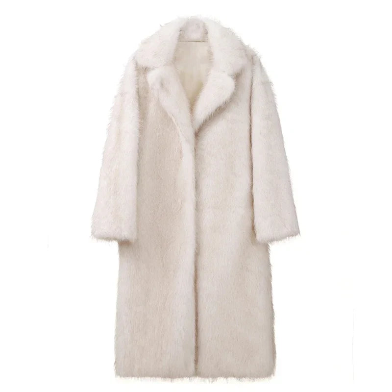 Jamie - eleganter langer Mantel aus Pelz
