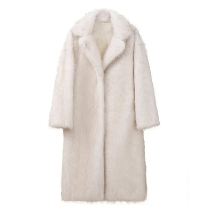 Jamie - eleganter langer Mantel aus Pelz