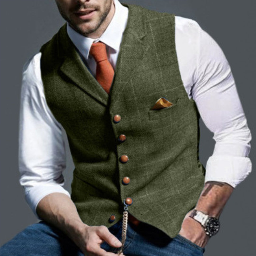 Cappi™ | Elegante geknöpfte Weste für Männer