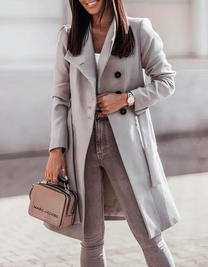 Schicker Trenchcoat mit Gürtel - Simone