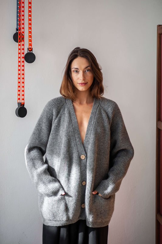 Evala - Luxuriöse Strickjacke aus Merinowolle