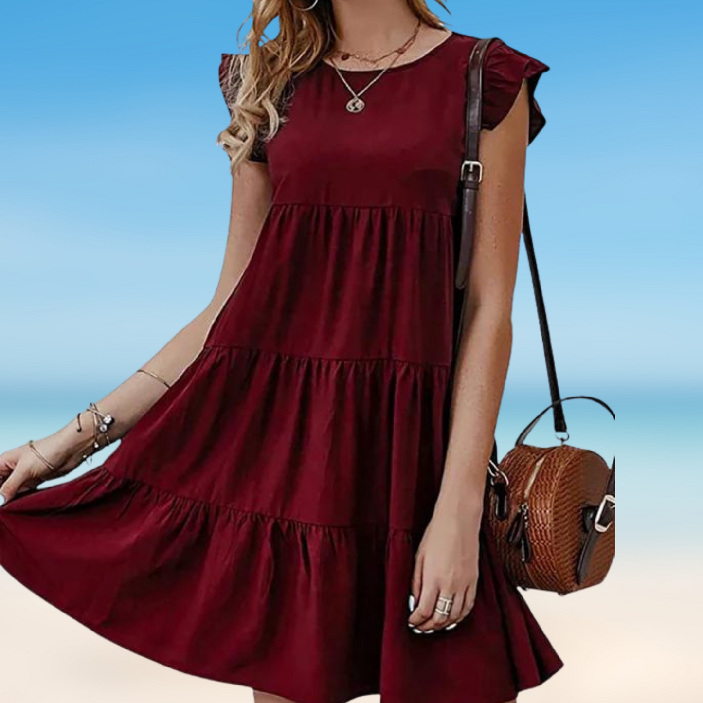 Odella- Elegantes Minikleid mit Volants