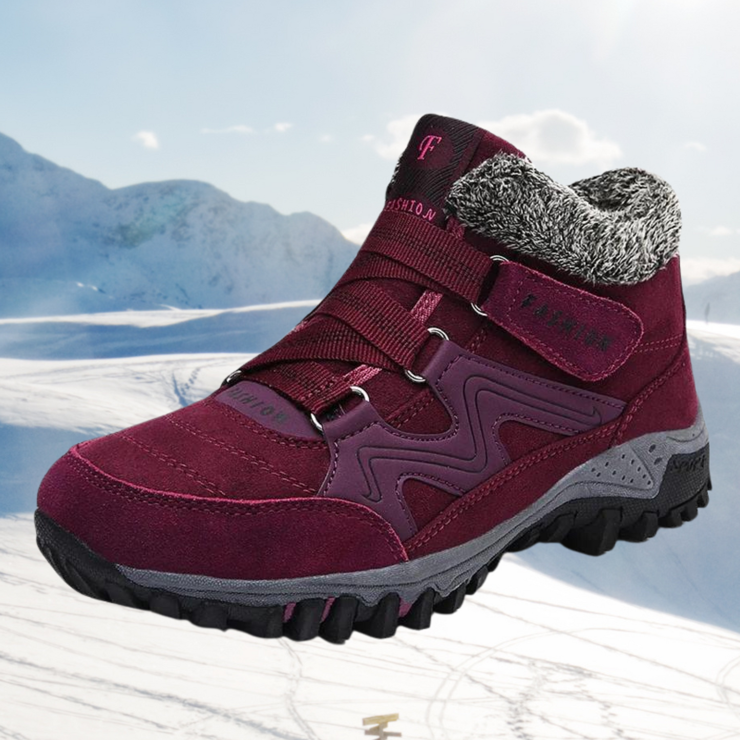 Abigail - Warme Kunstfellstiefel für Damen
