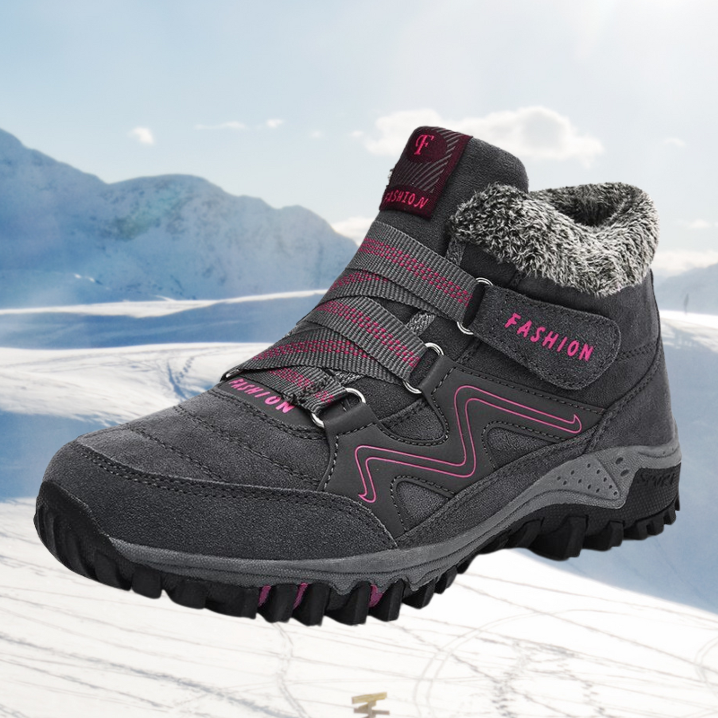 Abigail - Warme Kunstfellstiefel für Damen