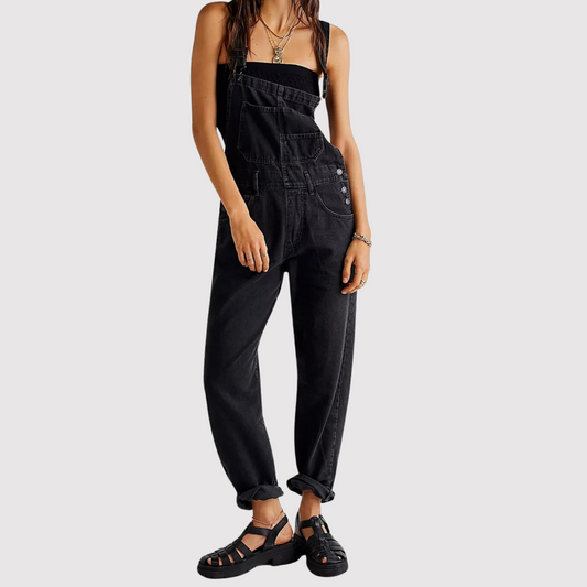 Constance - Weit geschnittene Jeans-Overall-Hose