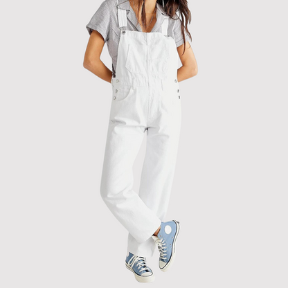 Constance - Weit geschnittene Jeans-Overall-Hose