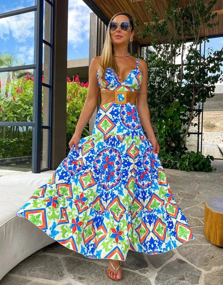 Mildred - Stylisches Strandkleid mit Druck