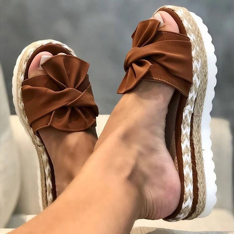 SCARLET | Trendige stylische Sommersandalen mit Schleife