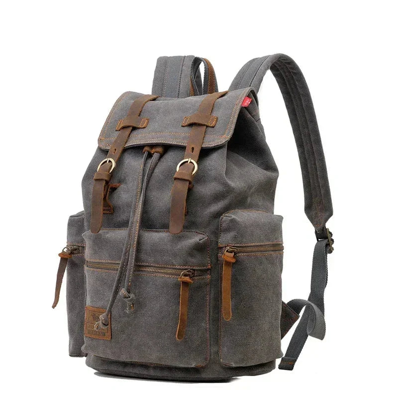 Maximus | Vintage Retro-Rucksack mit Kordelzug für Reisen & Laptops