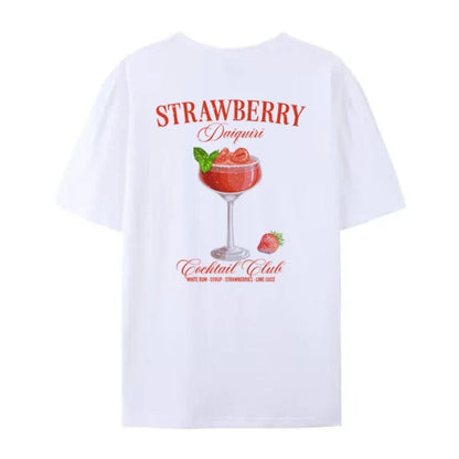T-Shirt - Daquiri in Übergröße - Baumwolle, einzigartiger Rückendruck - perfekt für legere Tage