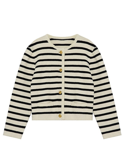 SophiesVest I Gestreifte Strickjacke für Frauen
