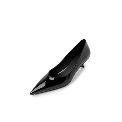 Hochwertiges Leder elegante spitze High Heel Pumps