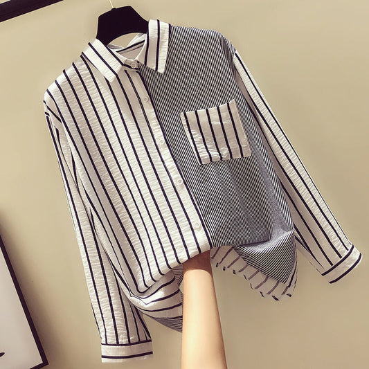 AnasBlouse I Bluse mit Nadelstreifen für Frauen