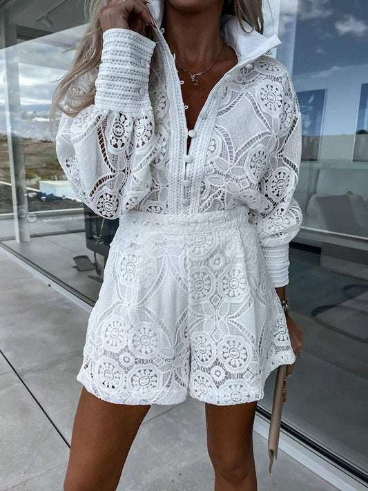 Spitzen-Set - Romantische Eleganz - Schöne Spitze - Perfekt für Hochzeiten und Galas