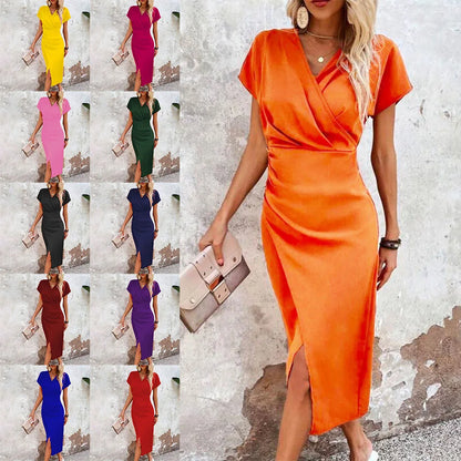 Leichtes und verspieltes Minikleid mit V-Ausschnitt für Damen