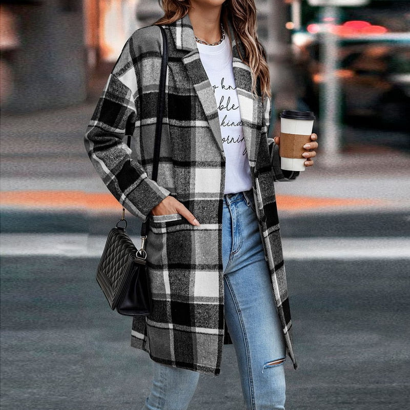 BethanysJacket I Karierte Jacke für Frauen