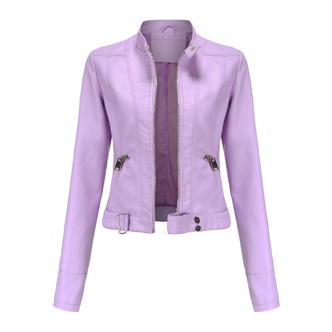 Stylische Lederjacke für Frauen mit Gürtel