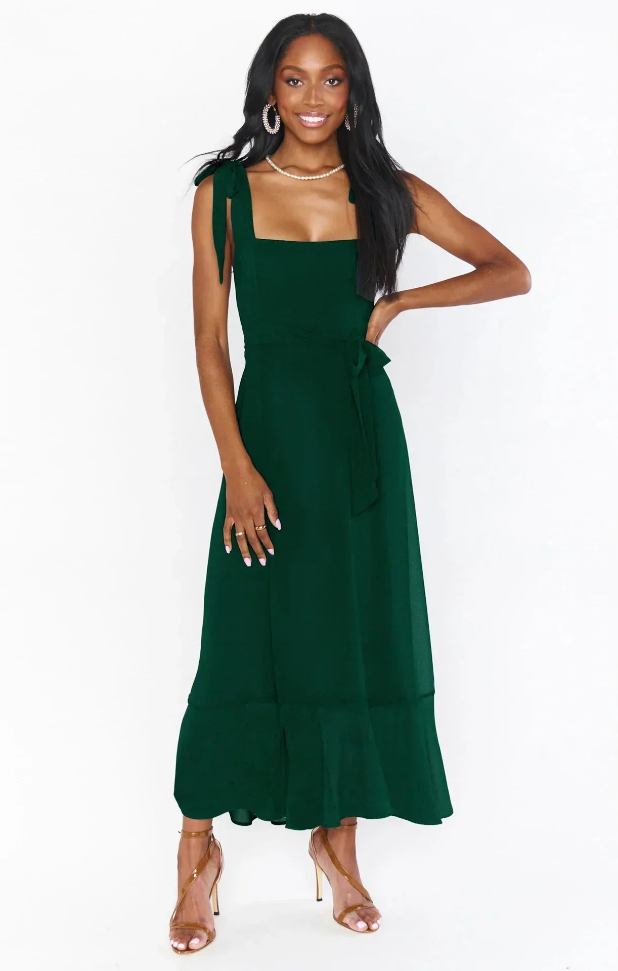 Sallie - Damen Sommer elegante Mode Kleid mit Seil Temperament Rock
