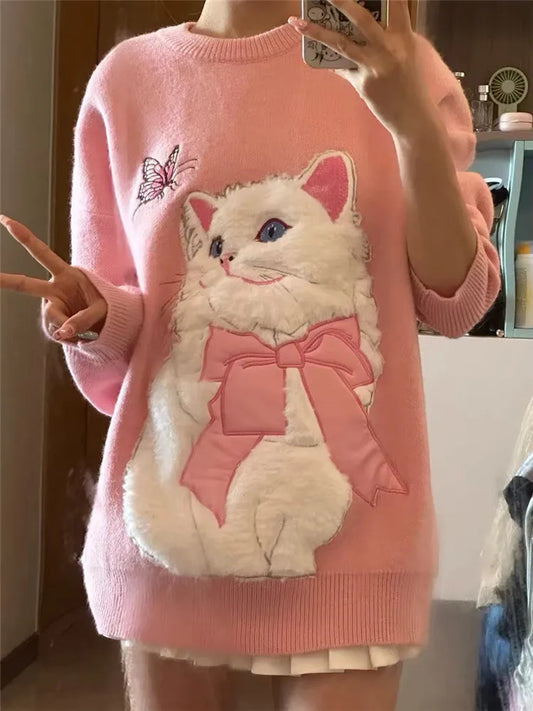 Adelian - Charmanter Katzenpullover für Frauen