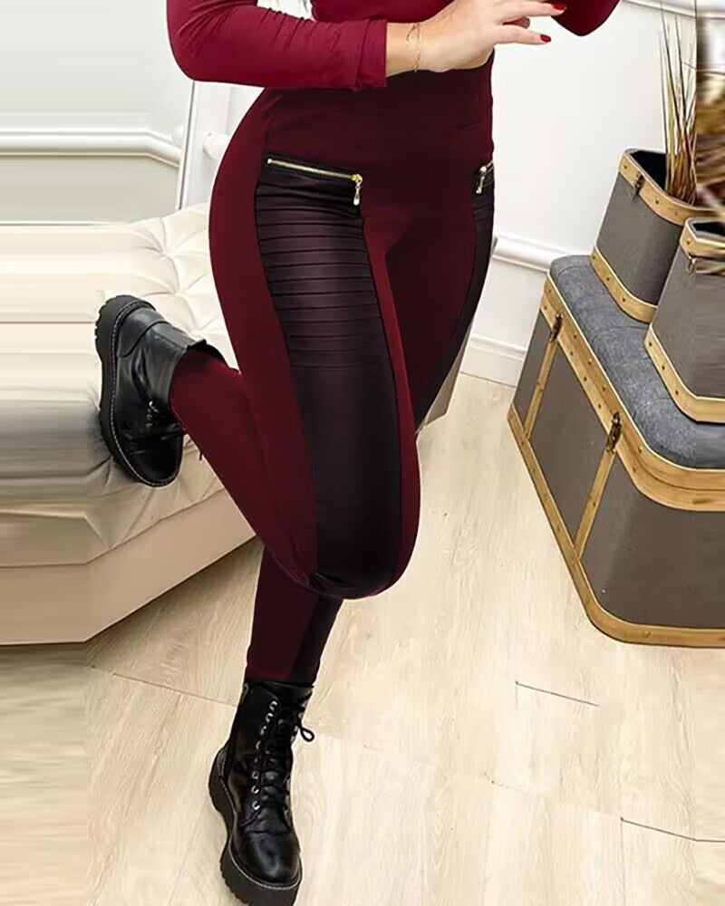 Elisa - Luxuriös bequeme hohe Lederhose