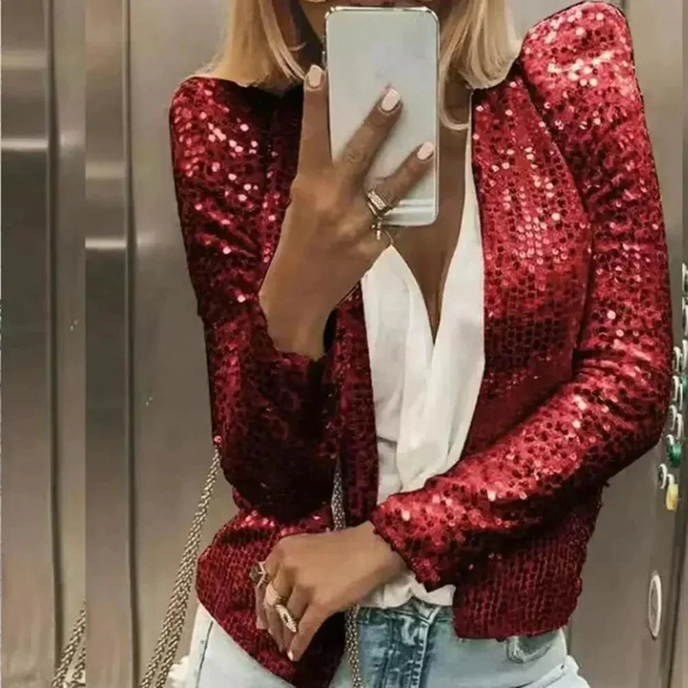 Aaliyah - eleganter Pailletten-Blazer