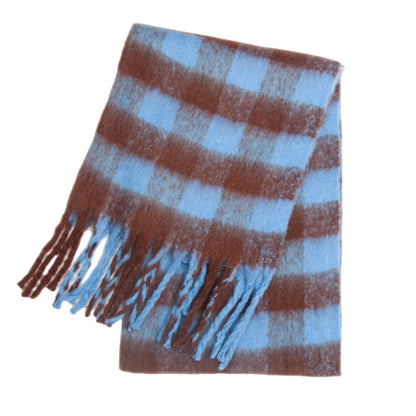 Scarvello | Dicker warmer karierter Winterschal