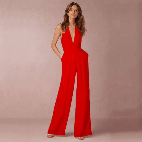 Weiter Jumpsuit - Lässiger Stil - Hochwertige Materialien - Perfekt für jeden Tag