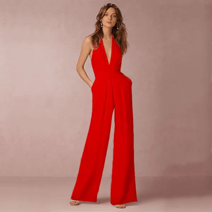 Weiter Jumpsuit - Lässiger Stil - Hochwertige Materialien - Perfekt für jeden Tag