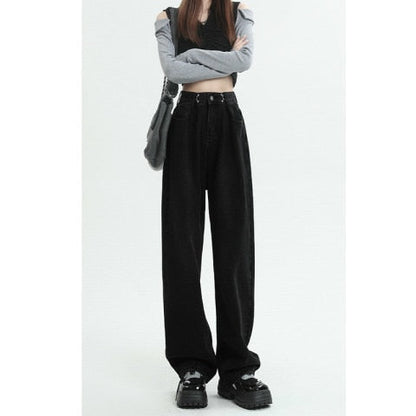 Ginevra Hose - Modische, weite Jeans mit hohem Bund für stilvollen Komfort