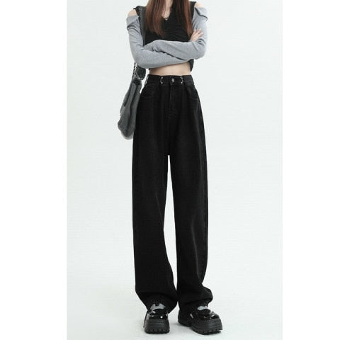 Ginevra Hose - Modische, weite Jeans mit hohem Bund für stilvollen Komfort