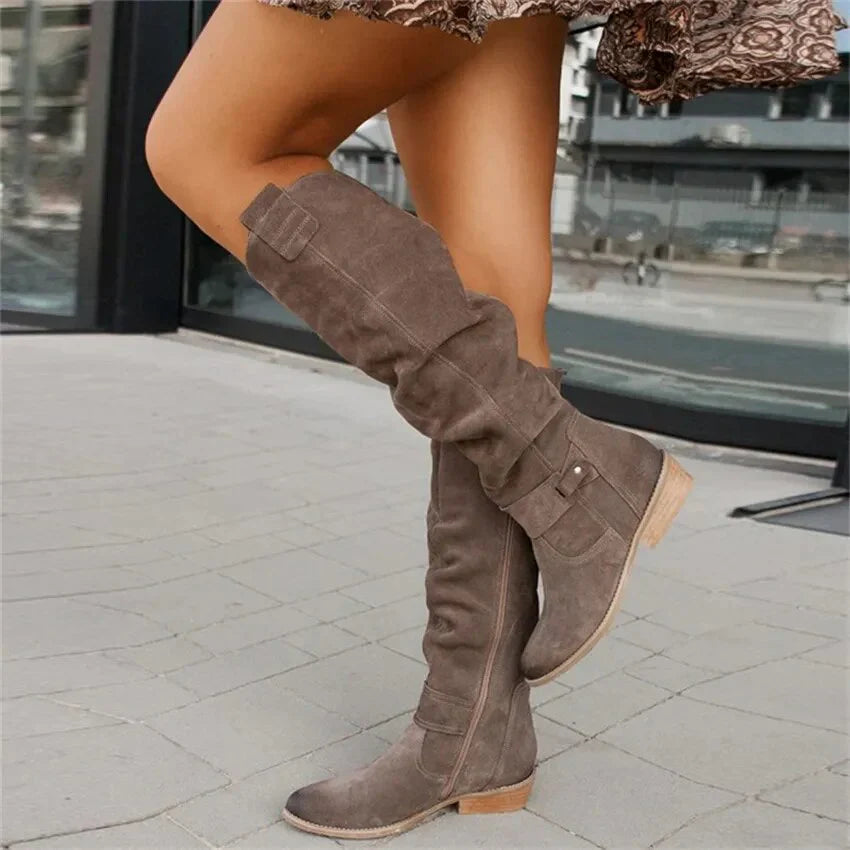 Bequeme Herbst-/Winter-Damenstiefel für einen stilvollen Auftritt im Alltag
