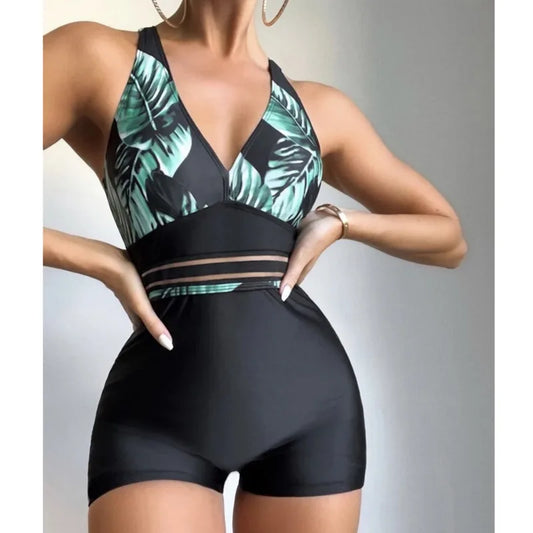 Push-Up-Badeanzug Sommer Sexy Einteiler Print