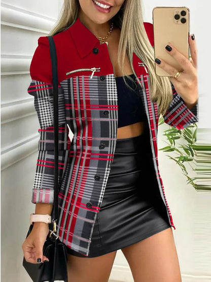 Michellen - Schicke geometrische Jacke für Frauen