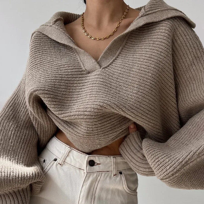 Abigail - Stylischer Chunky Strickpullover für den Winter für Frauen