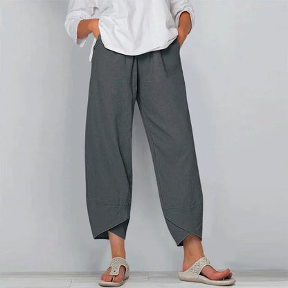 Sadie - Leinenhose aus Baumwolle für Frauen