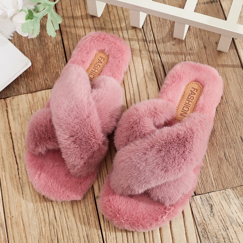 Flauschige Hausschuhe | Schwarz - Weich und bequem - Ideal für den Hausgebrauch