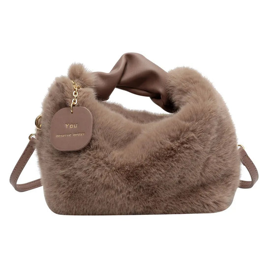 Flauschige Crossbody-Tasche für Frauen
