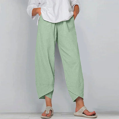 Sadie - Leinenhose aus Baumwolle für Frauen