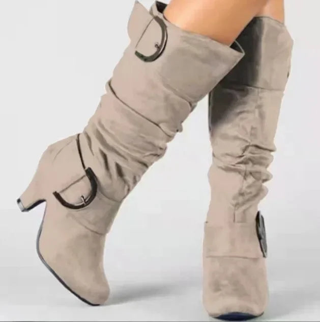 Elegante Damen-Stiefeletten für Herbst und Frühling, mit originellem Design für leuchtende Auftritte