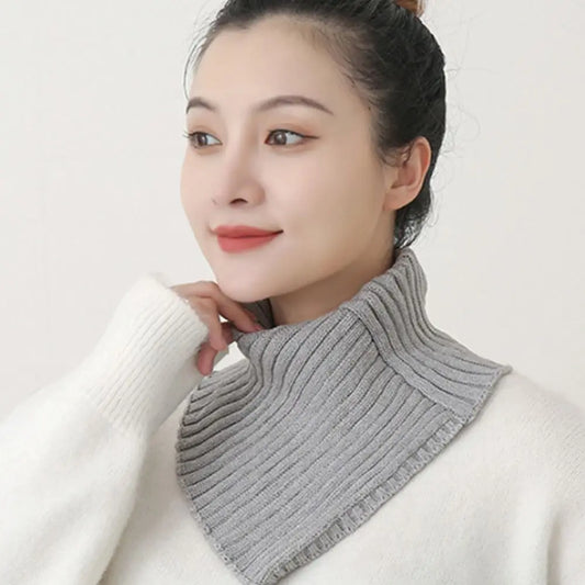 Winter winddicht gestrickter Fake-Kragen für Frauen