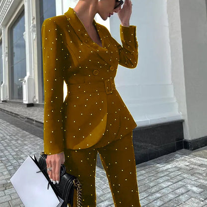 Chastity - Gepunkteter, schmal geschnittener Blazer für Oberbekleidung