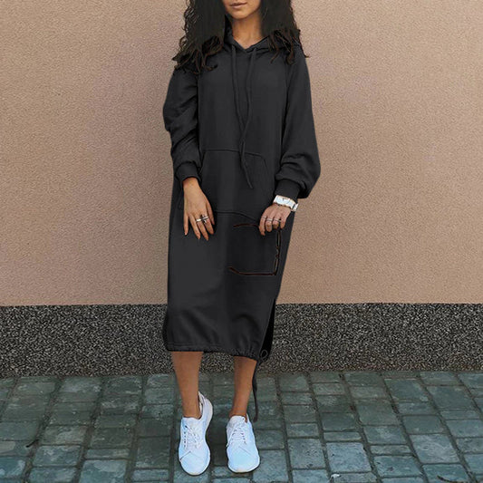 Nita - Langes Kleid mit Kapuze