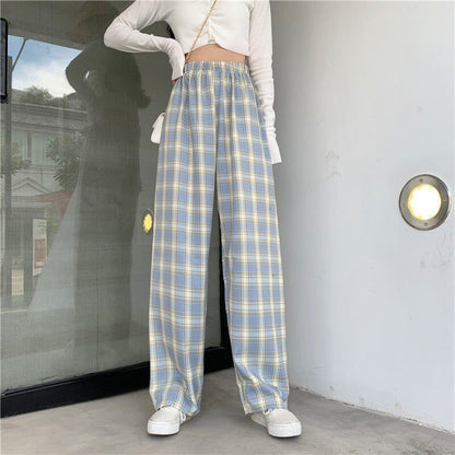 Paola-Hose - Karierte Damenhose mit hohem Bund für einen trendigen und lässigen Look