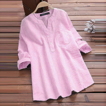 VALERIANA - Lässig-elegante Baumwollbluse