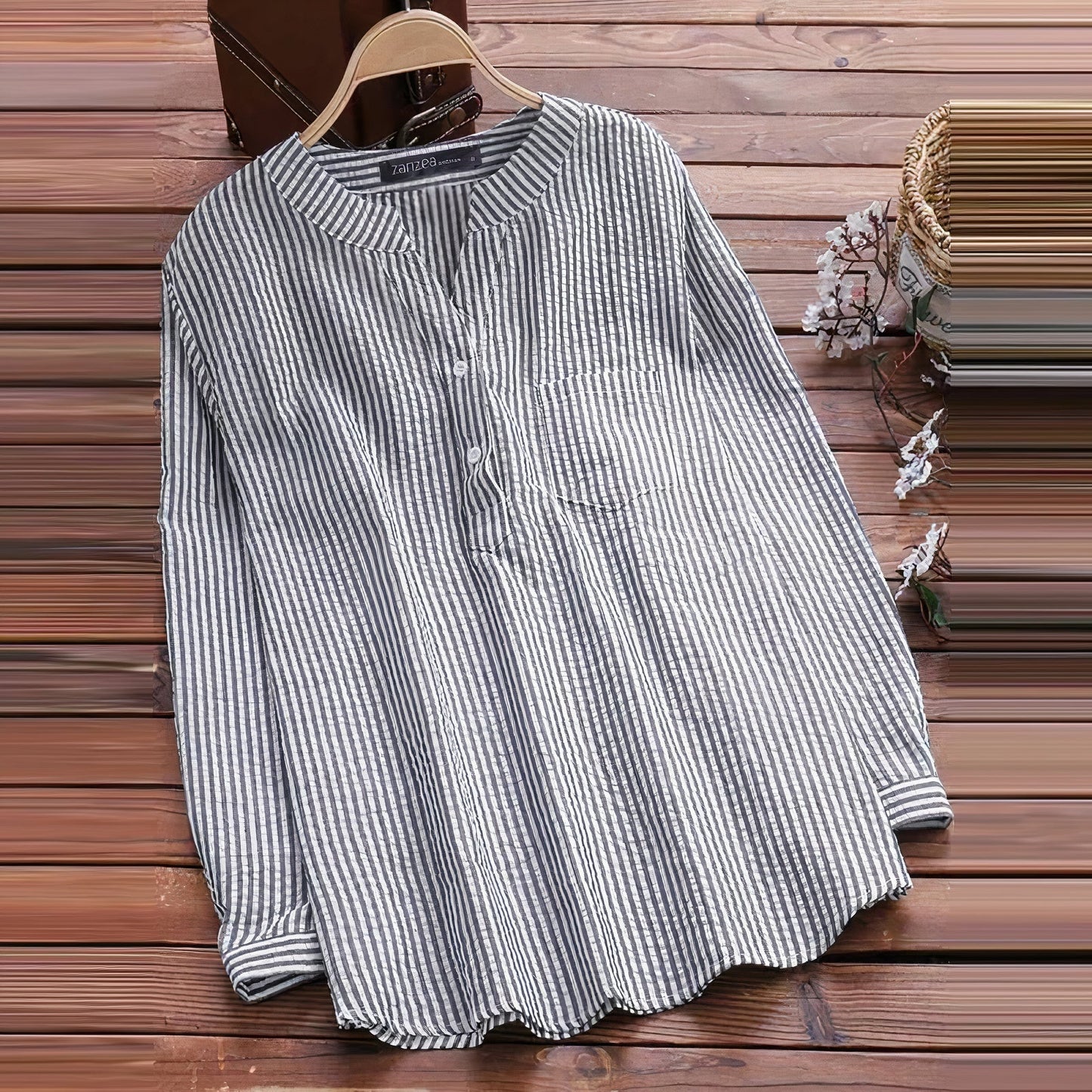 VALERIANA - Lässig-elegante Baumwollbluse