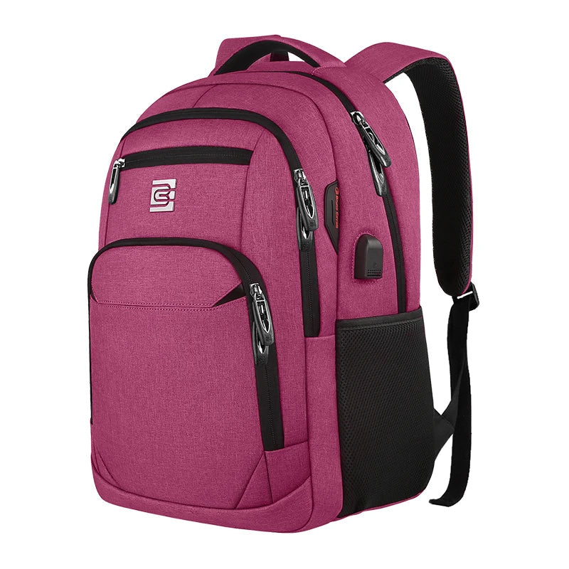 Bony | Slim Business Laptop-Rucksack für Reisen und Wandern mit USB-Anschluss