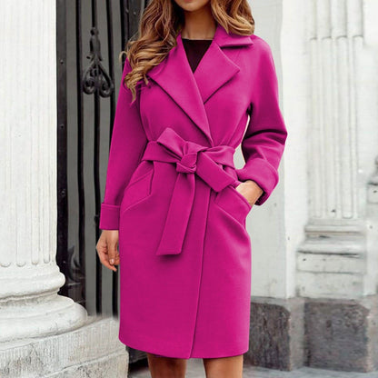 Trenchcoat Wintermantel mit Knopfleiste in bunten Farben - Hailey