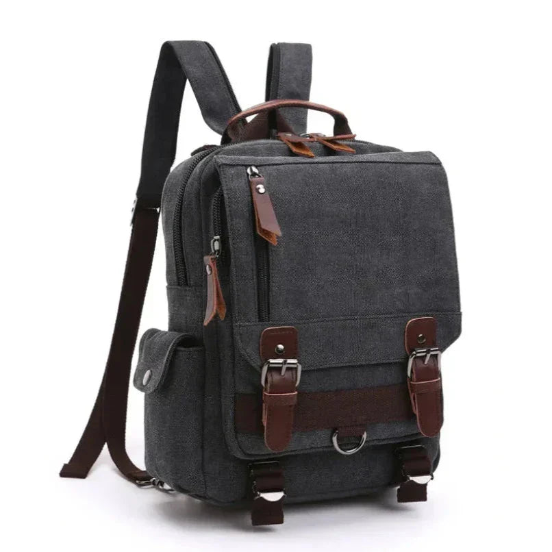 Thijs | Vintage Backpack - Große multifunktionale Reisetasche für Abenteurer