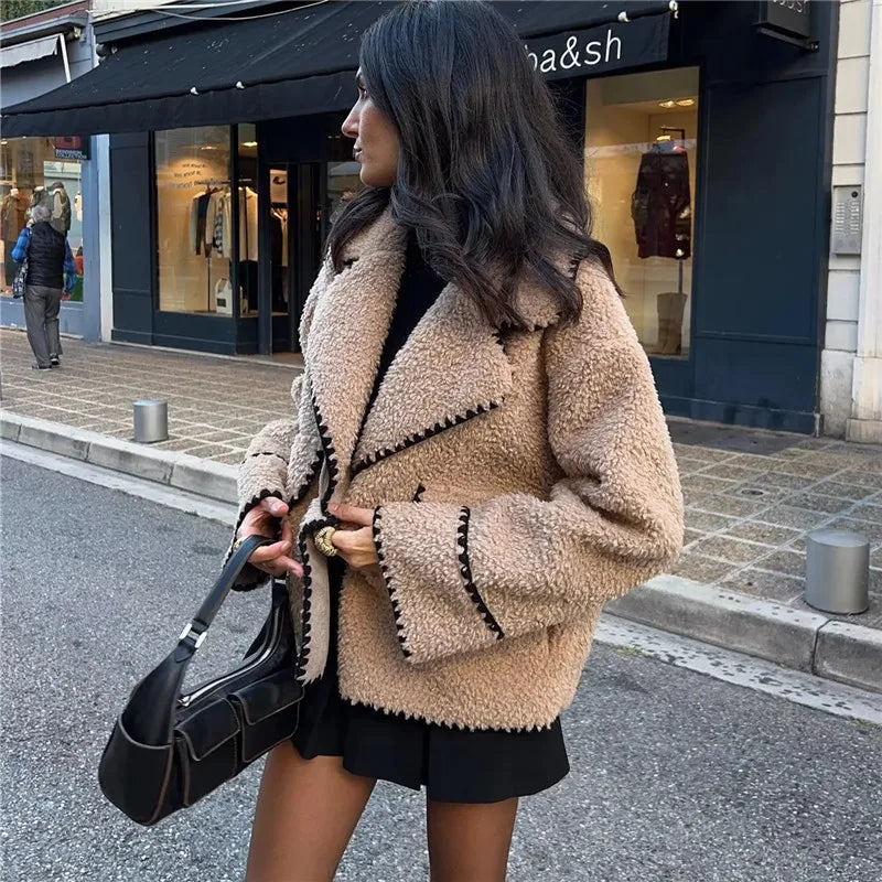 Women's Fleece Jacket | Beige - Warm und gemütlich